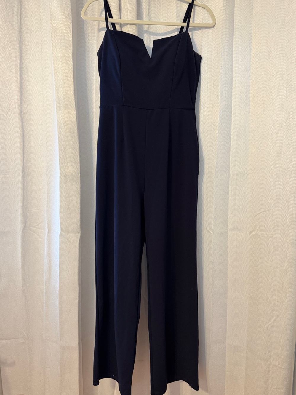 Altar'd State Navy Spaghetti-Strap Jumpsuit